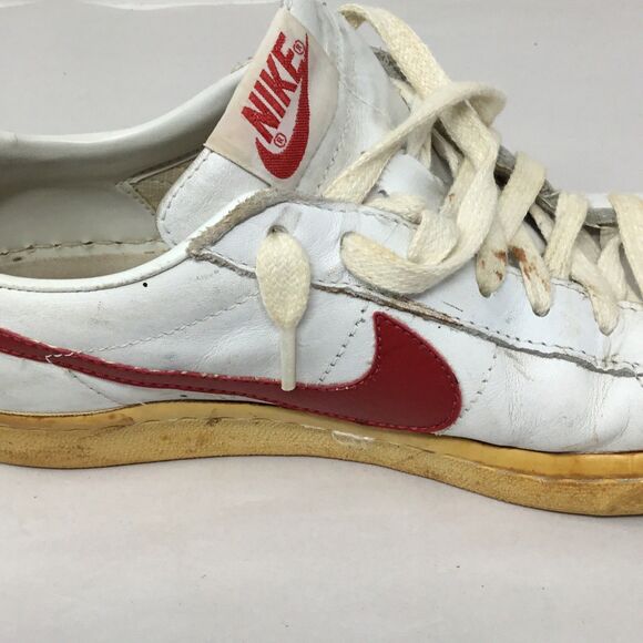 Vtg 1981 Nike Bruin Leather OG Gum Tan Sole Made In Korea ST Seonghwa Men\'s 8.5 main image 8